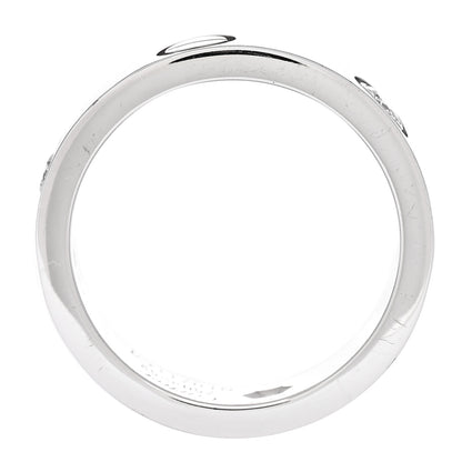 Cartier 18K White Gold 3 Diamond 5.5mm LOVE Ring 52 6 6 of 7