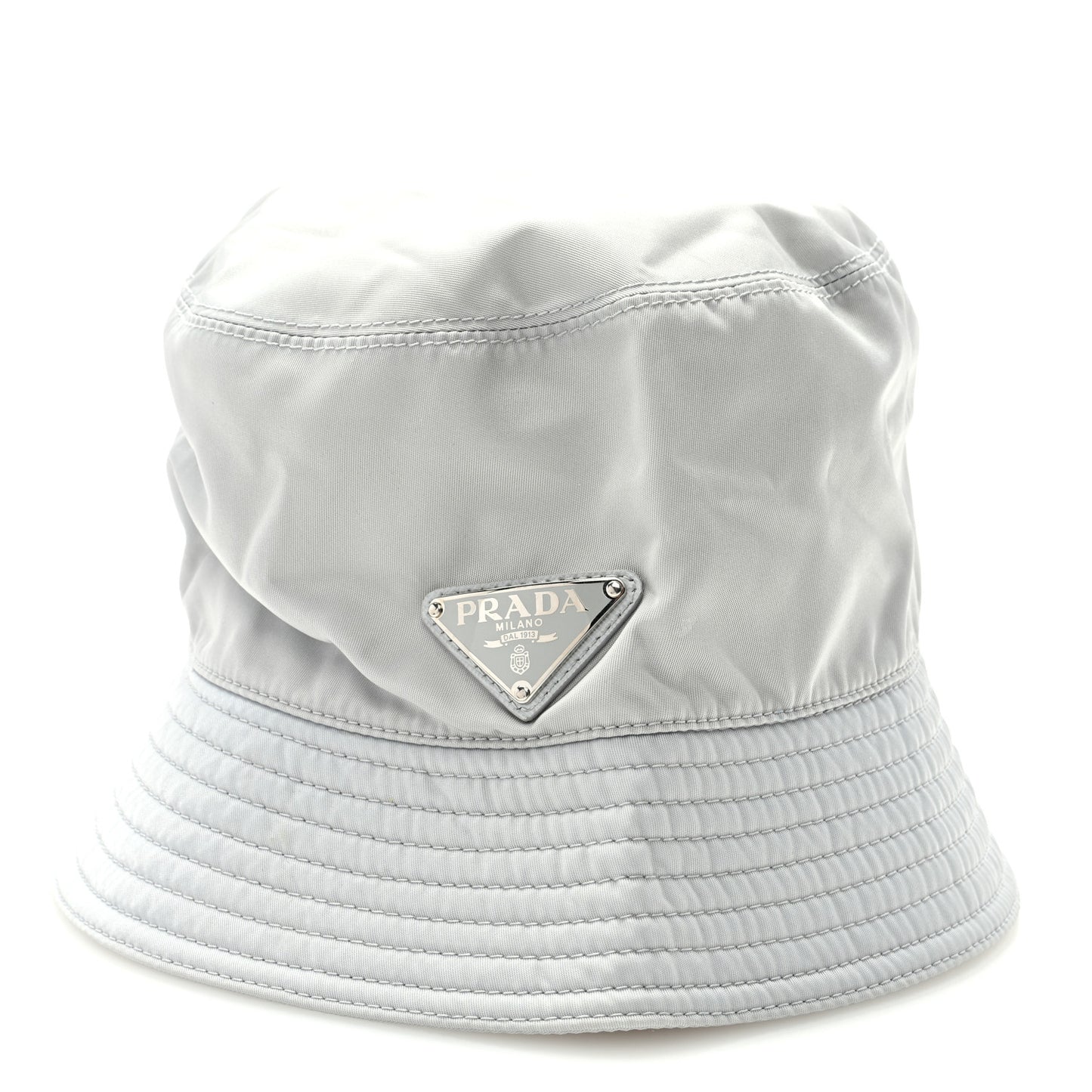 Re-Nylon Metal Triangle Logo Womens Bucket Hat S Fiordaliso
