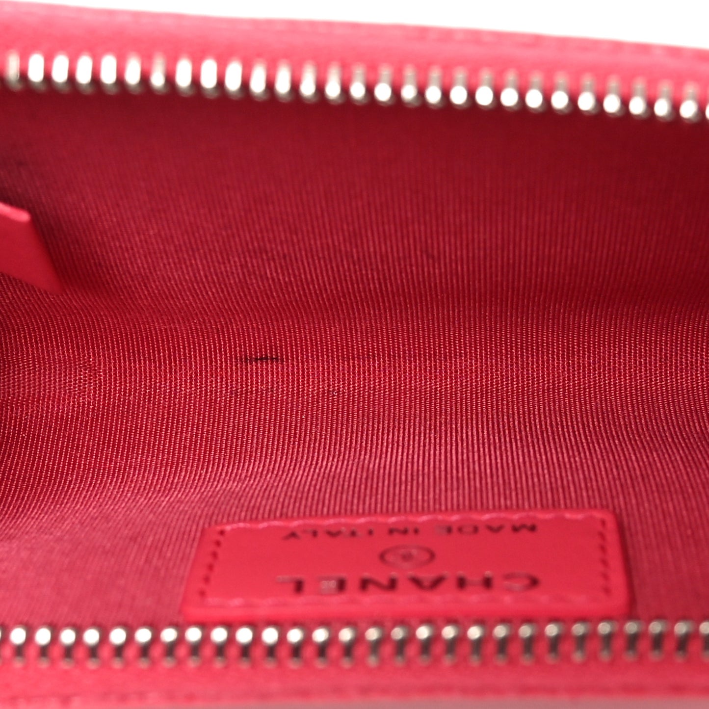 Caviar Camellia Embossed Key Holder Case Pink