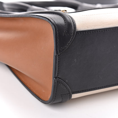 Celine Goatskin Smooth Calfskin Nano Tri-Color Luggage White 8 of 15