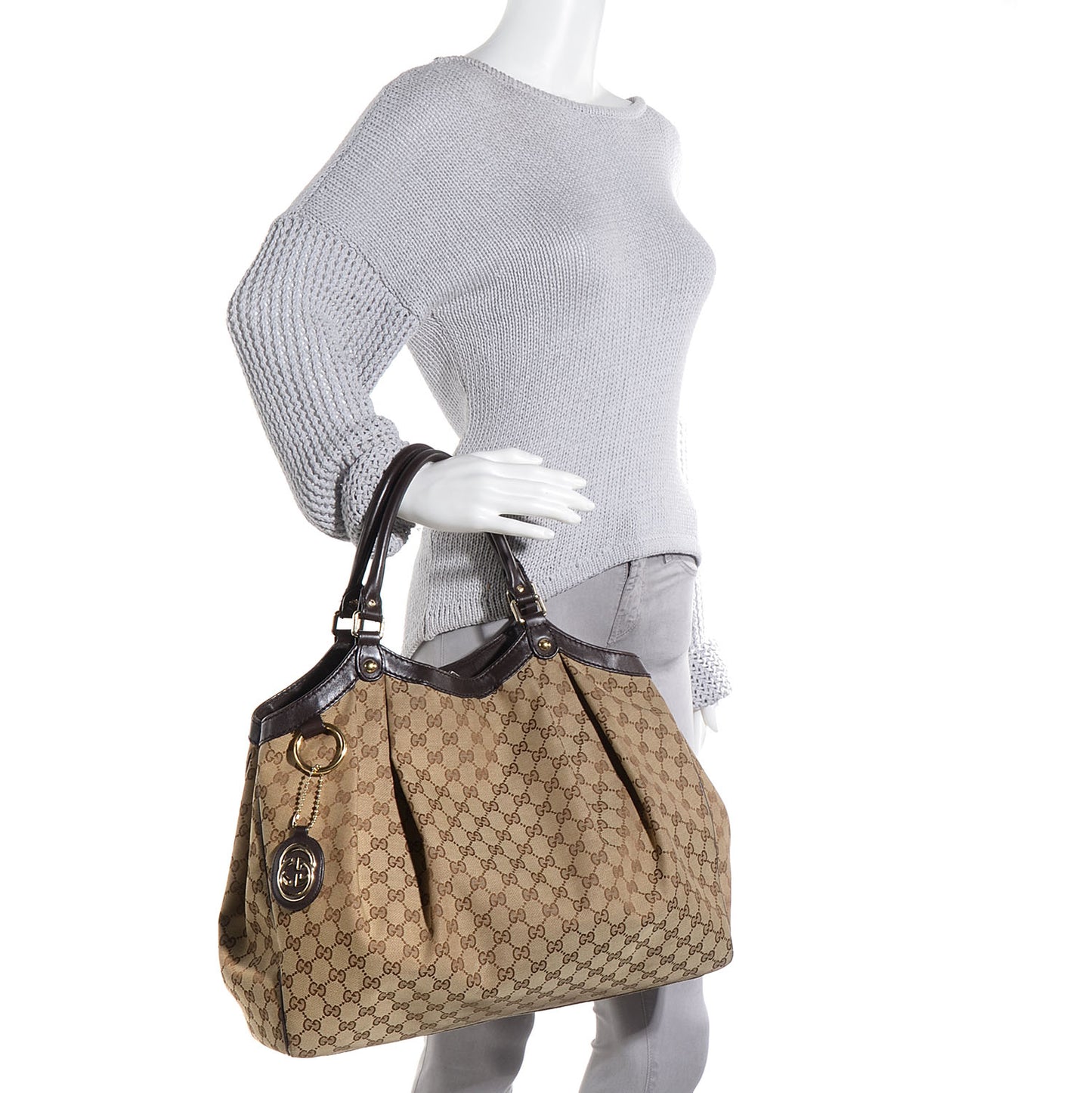 Monogram Large Sukey Tote Brown