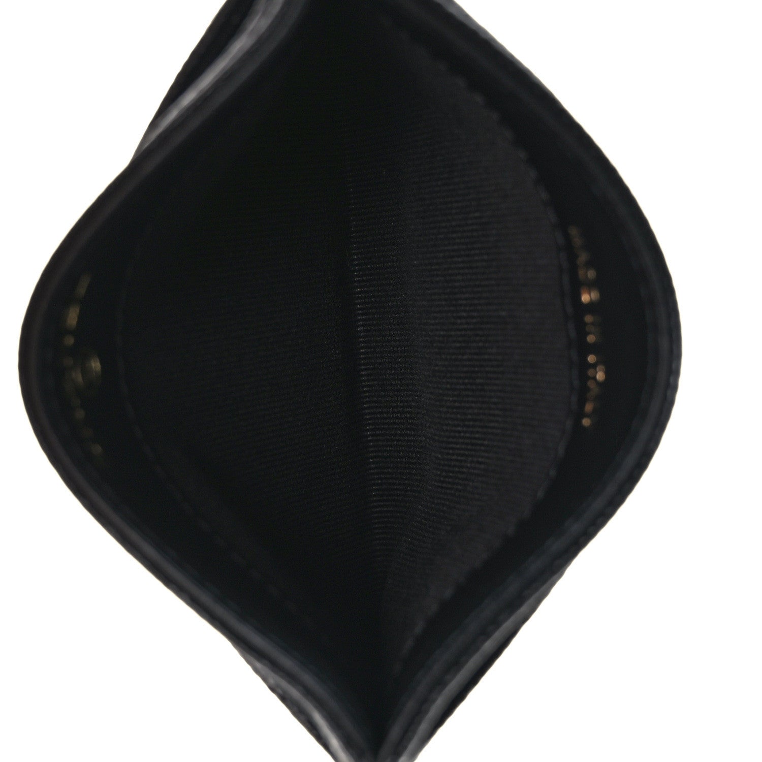 Chanel Caviar Camellia Embossed Card Holder Black 5 of 7