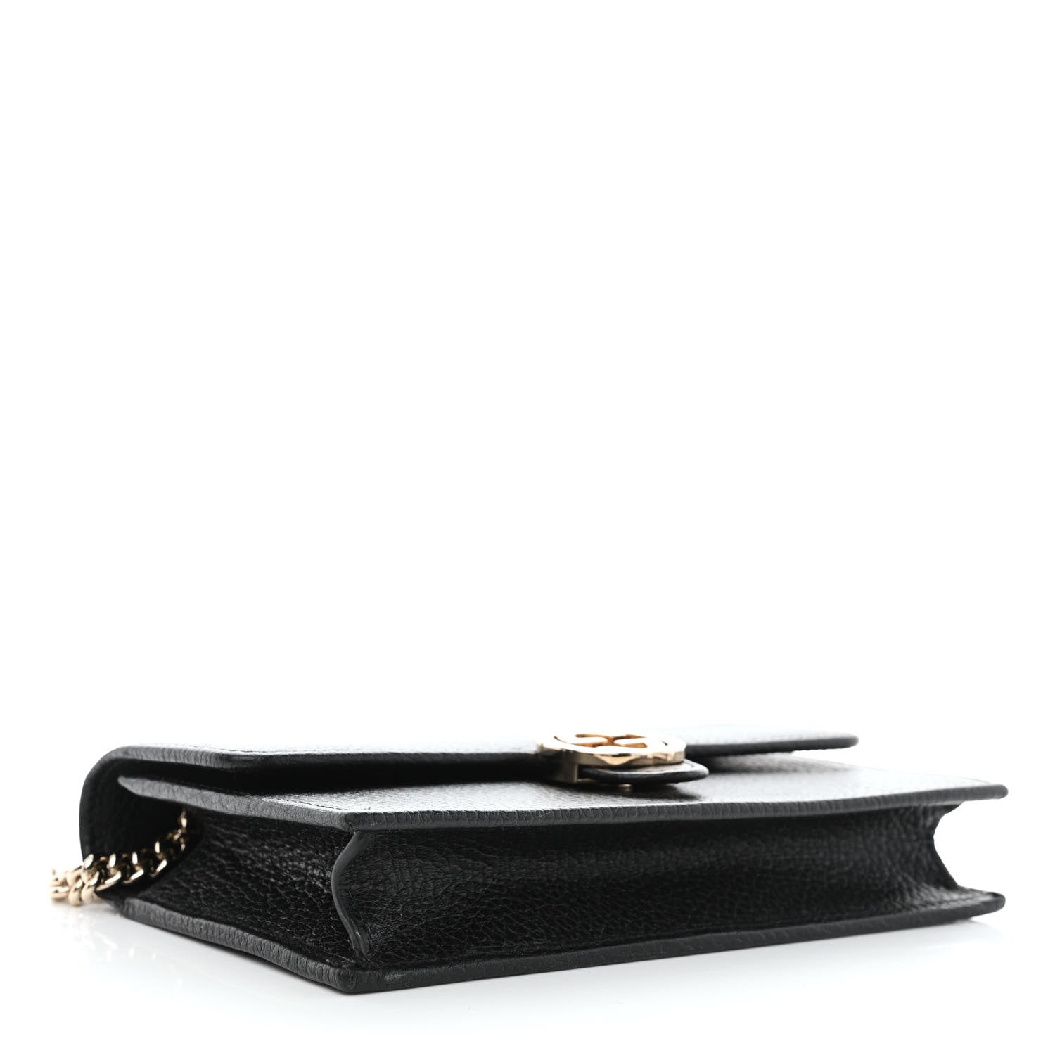 Gucci Dollar Calfskin Interlocking G Chain Wallet Black 4 of 8