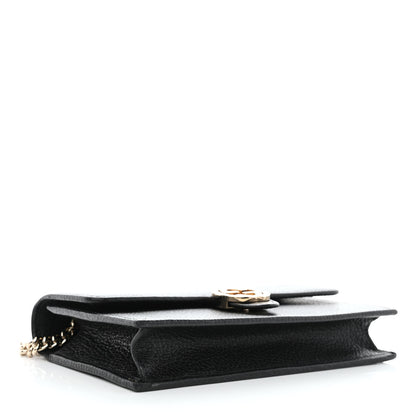 Gucci Dollar Calfskin Interlocking G Chain Wallet Black 4 of 8