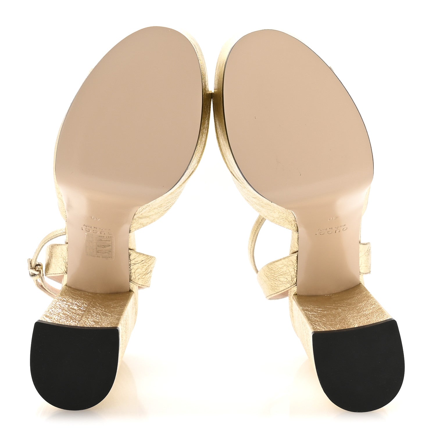 Gucci Galassia GG Horsebit Ankle Wrap 30/115mm Platform Sandals 40 Platino 6 of 9