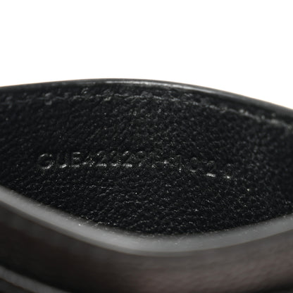 Saint Laurent Grain De Poudre Matelasse Chevron Monogram Credit Card Case Black 7 of 8