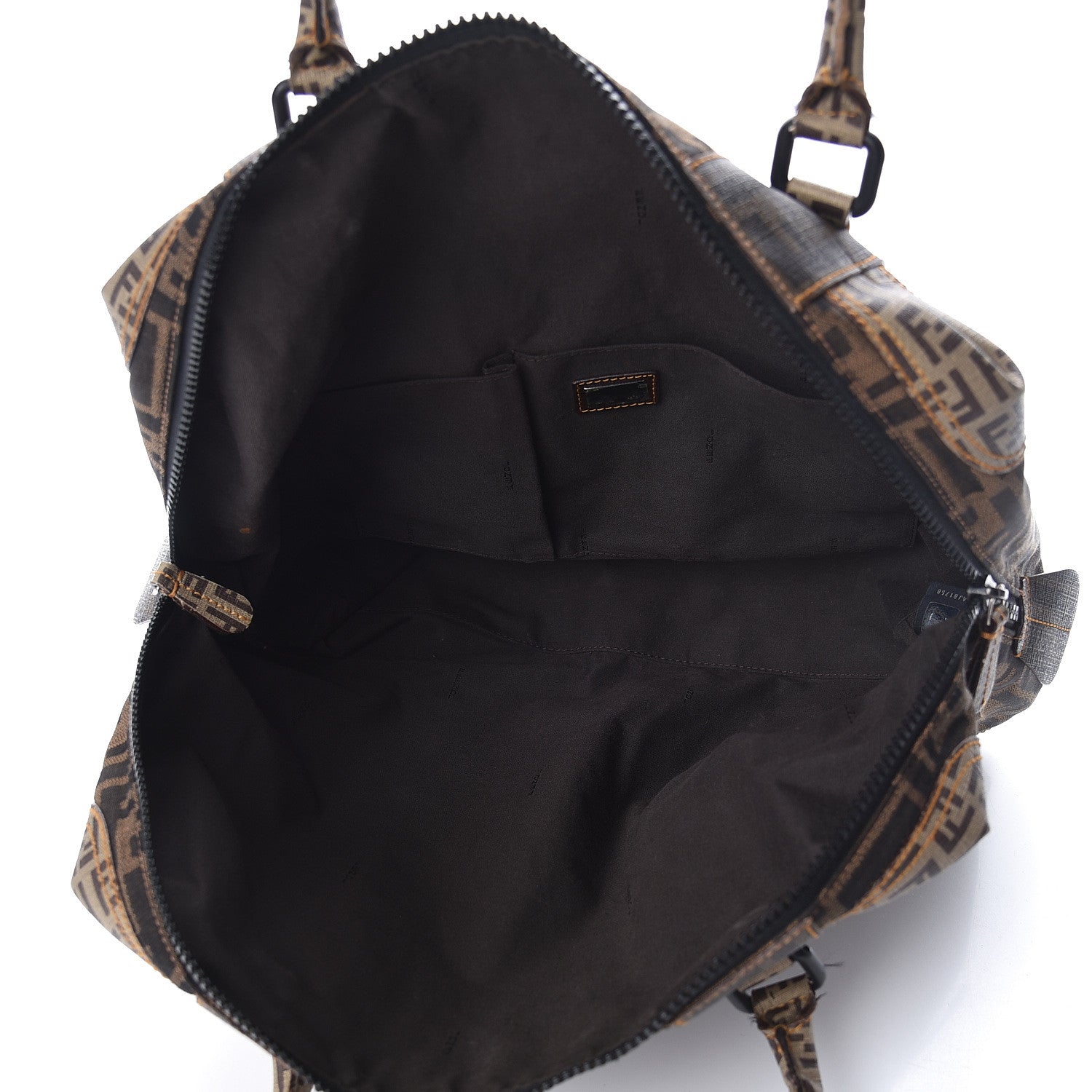 Fendi Zucca Zucchino Spalmati Large B Mix Tote Tobacco 5 of 14