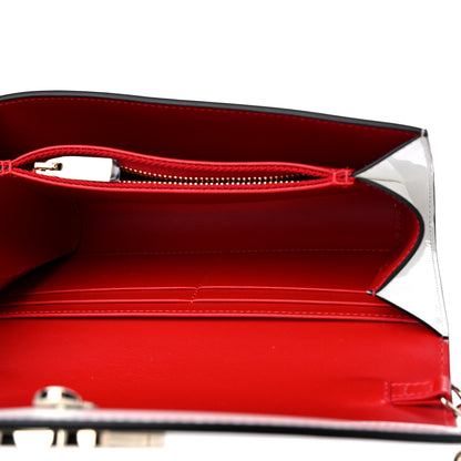 Christian Louboutin Shiny Calfskin Loubi54 Wallet On Chain White 5 of 9