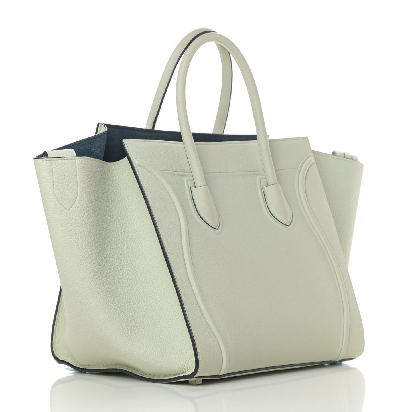 Baby Grained Calfskin Medium Phantom Luggage Jade