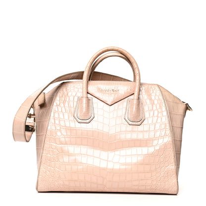 Givenchy Crocodile Medium Antigona Nude Pink 1 of 13