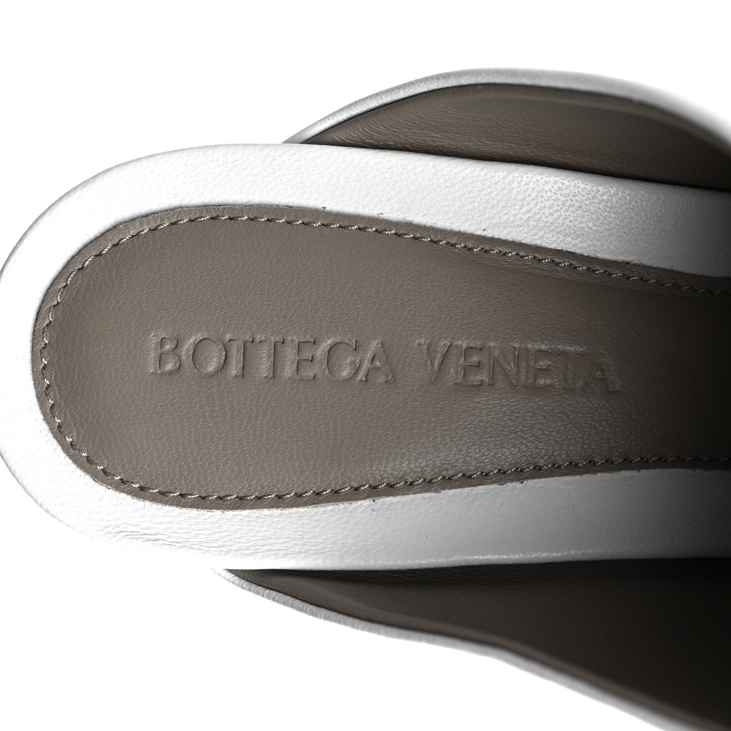 Bottega Veneta Lambskin Mules 38.5 Optic White 7 of 7