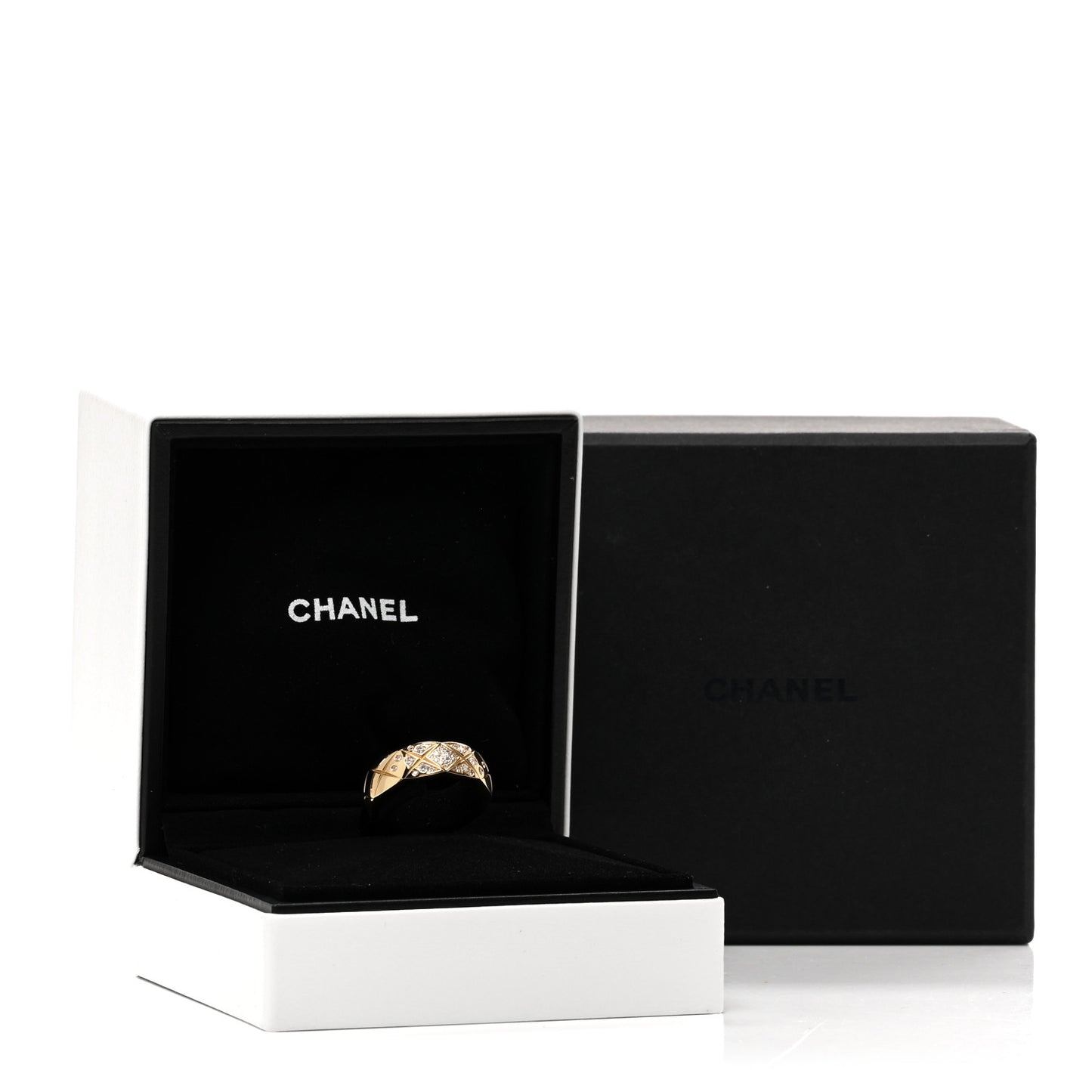 18K Yellow Gold Diamond Small Coco Crush Ring 54 7