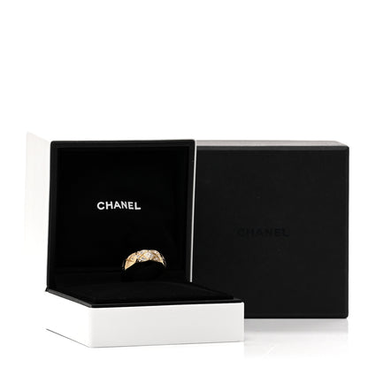 Chanel 18K Yellow Gold Diamond Small Coco Crush Ring 54 7 5 of 5