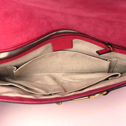 Gucci Patent Large Bright Bit Clutch Shocking Pink 5 of 10