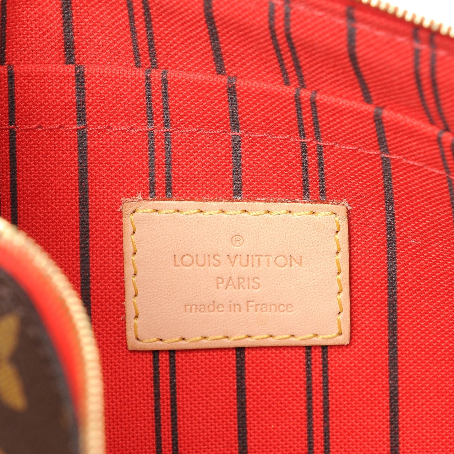 Monogram Neverfull MM GM Pochette Cherry
