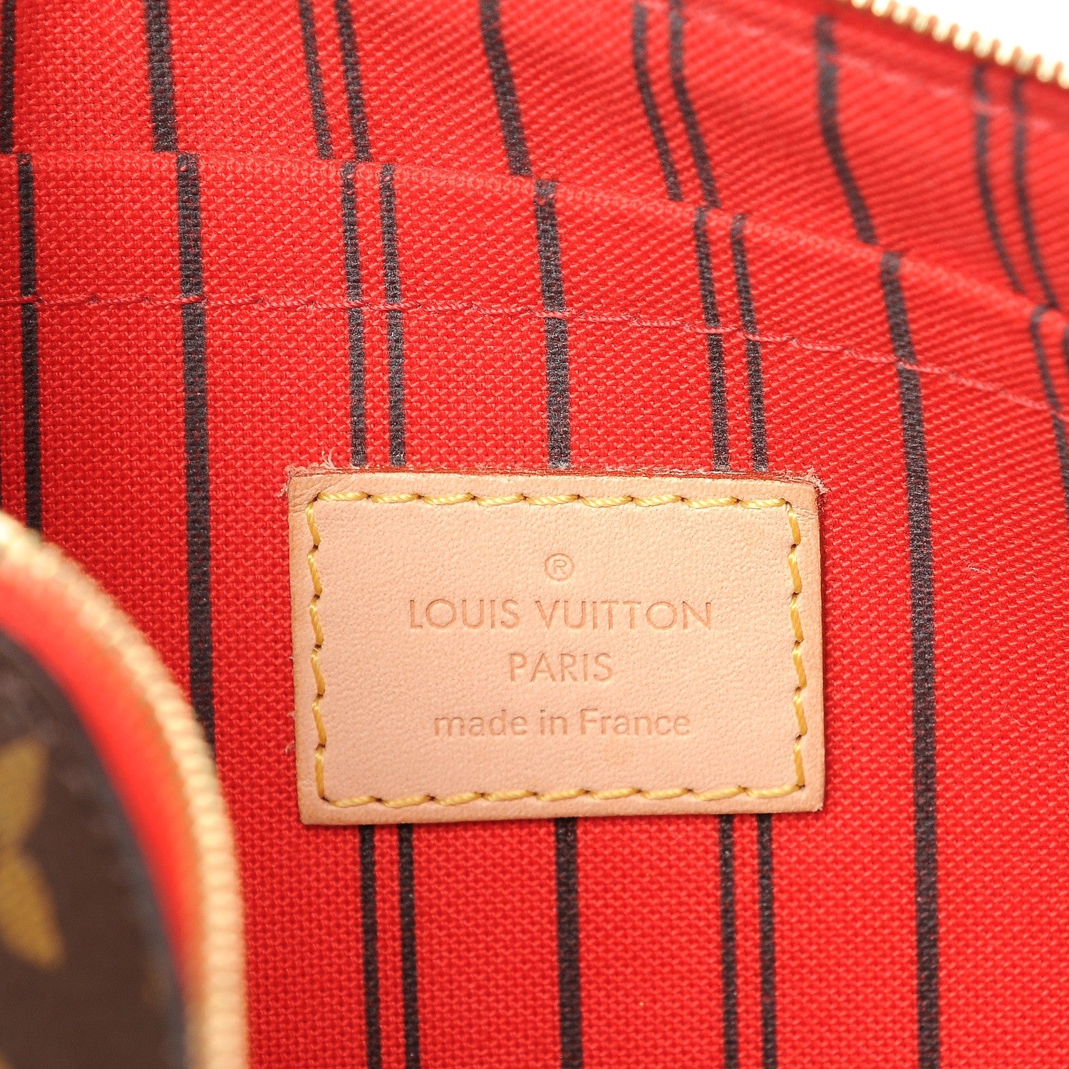 Louis Vuitton Monogram Neverfull MM GM Pochette Cherry 6 of 7