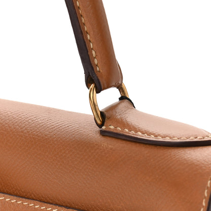 Hermes Courchevel Kelly Retourne 28 Gold 12 of 13