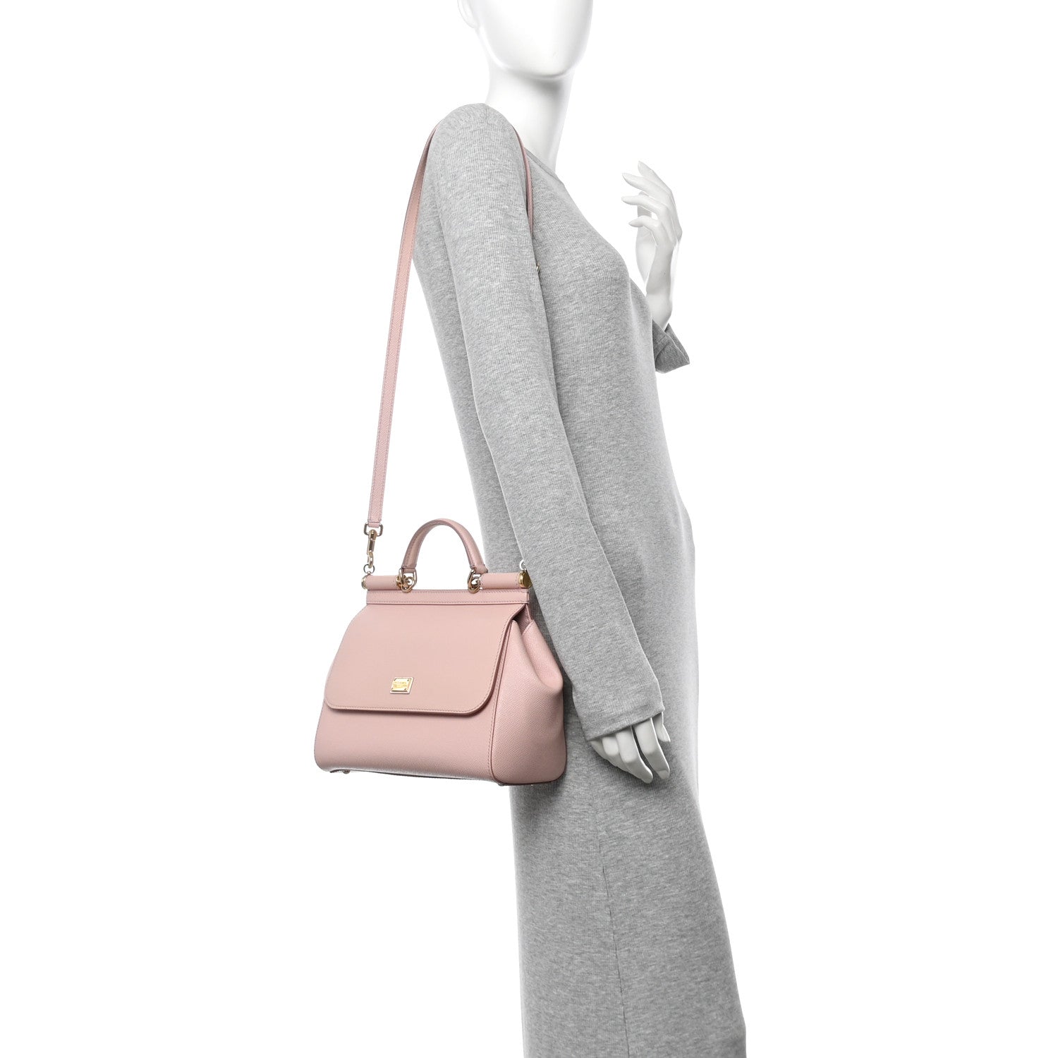 Dolce & Gabbana Dauphine Medium Miss Sicily Satchel Pink 2 of 12