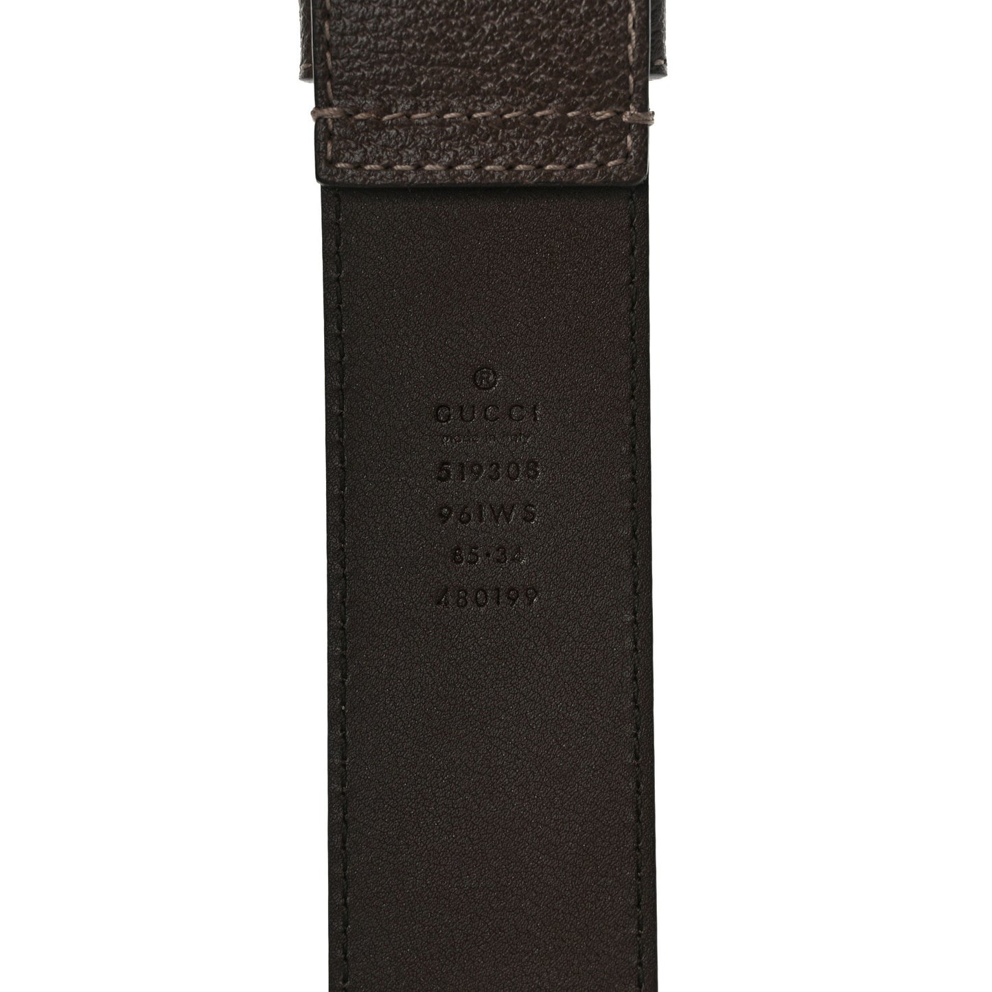 GG Supreme Monogram Web Ophidia Belted iPhone Case 85 34 Dark Brown