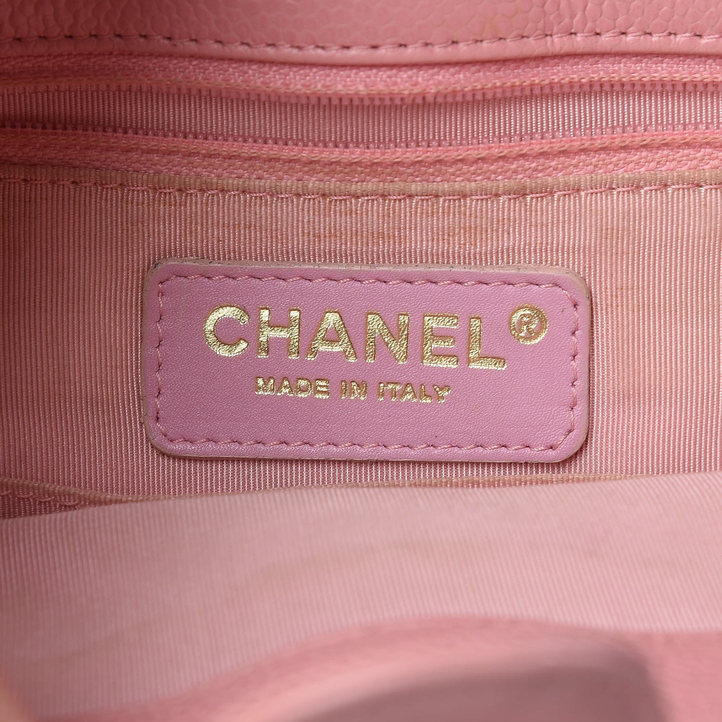 Caviar Quilted Petit Shopping Tote PST Pink