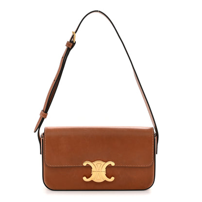 Celine Natural Calfskin Triomphe Shoulder Bag Tan 1 of 10