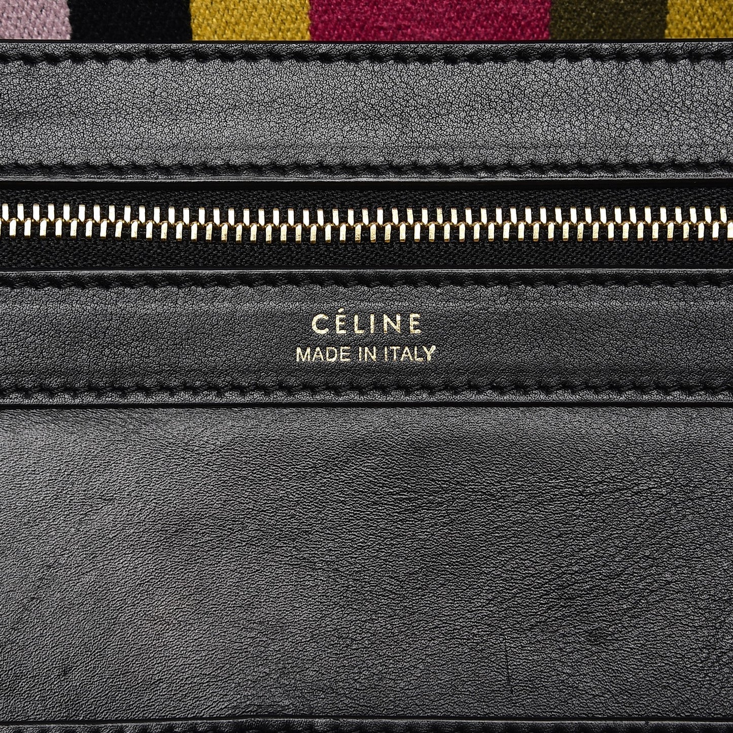 Textile Striped Medium Belt Cabas Phantom Multicolor