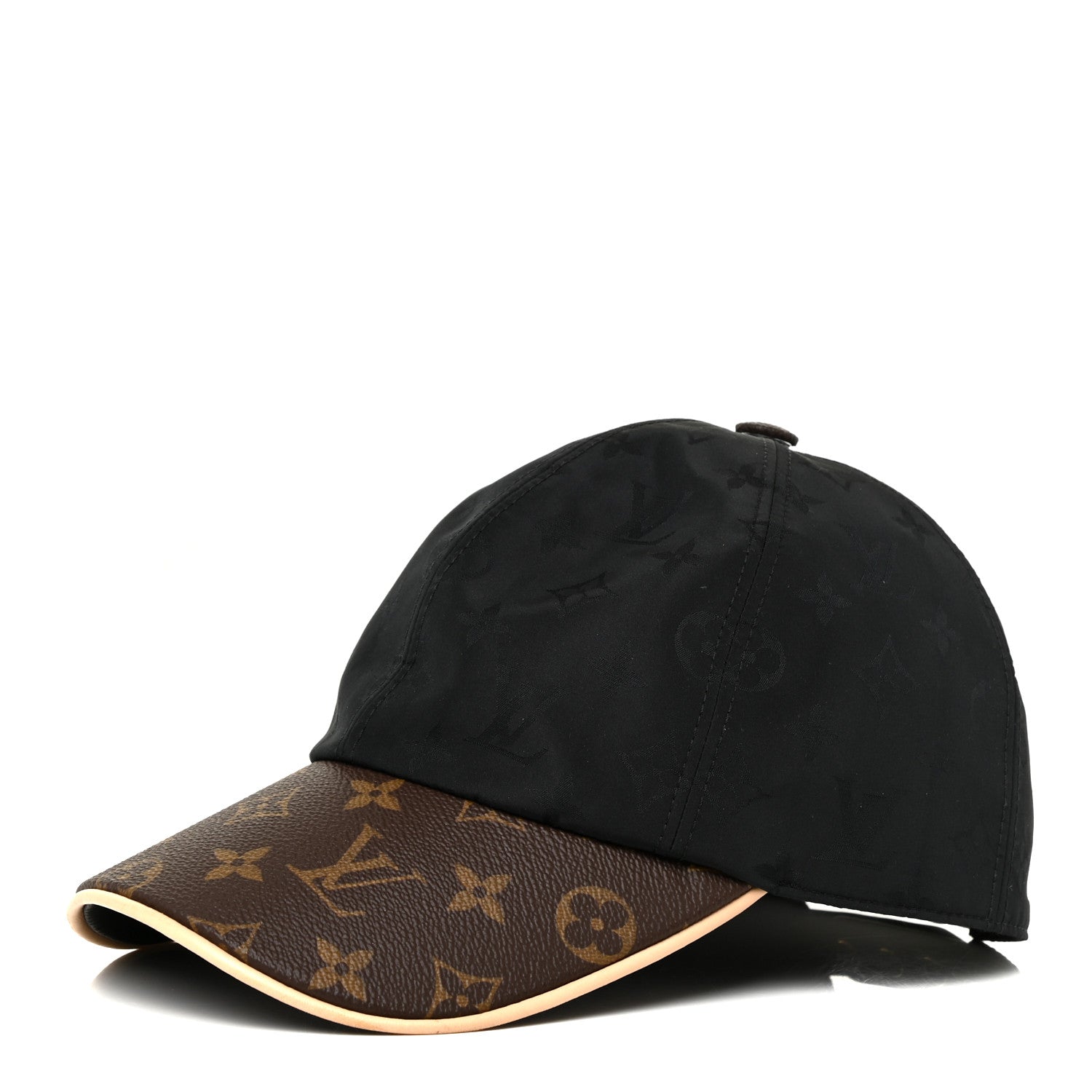 Louis Vuitton Polyester Silk Monogram LV Get Ready Cap M Black 1 of 6