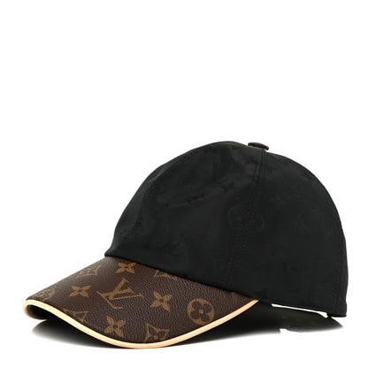 Louis Vuitton Polyester Silk Monogram LV Get Ready Cap M Black 1 of 6