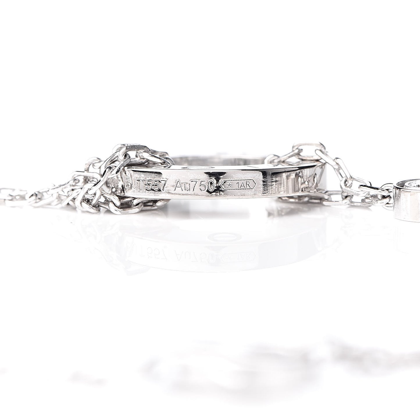 18K White Gold Diamond LOVE Bracelet
