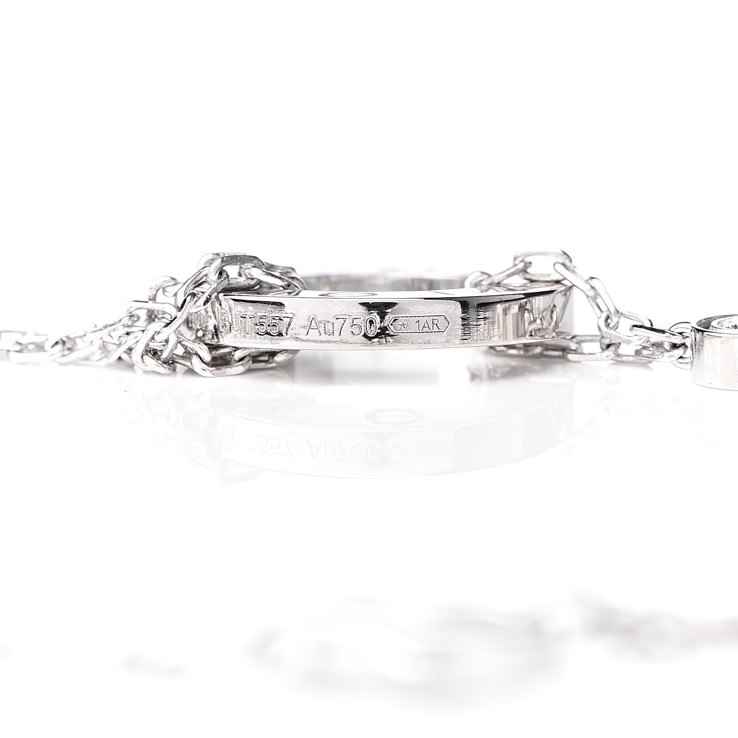 Cartier 18K White Gold Diamond LOVE Bracelet 4 of 4