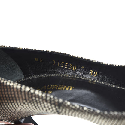 Saint Laurent Metallic Calfskin Paris 105 Escarpin Pumps 39 Gold 9 of 9