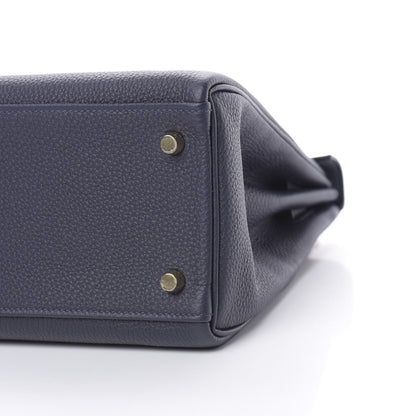 Hermes Togo Kelly Retourne 28 Bleu Nuit 10 of 11