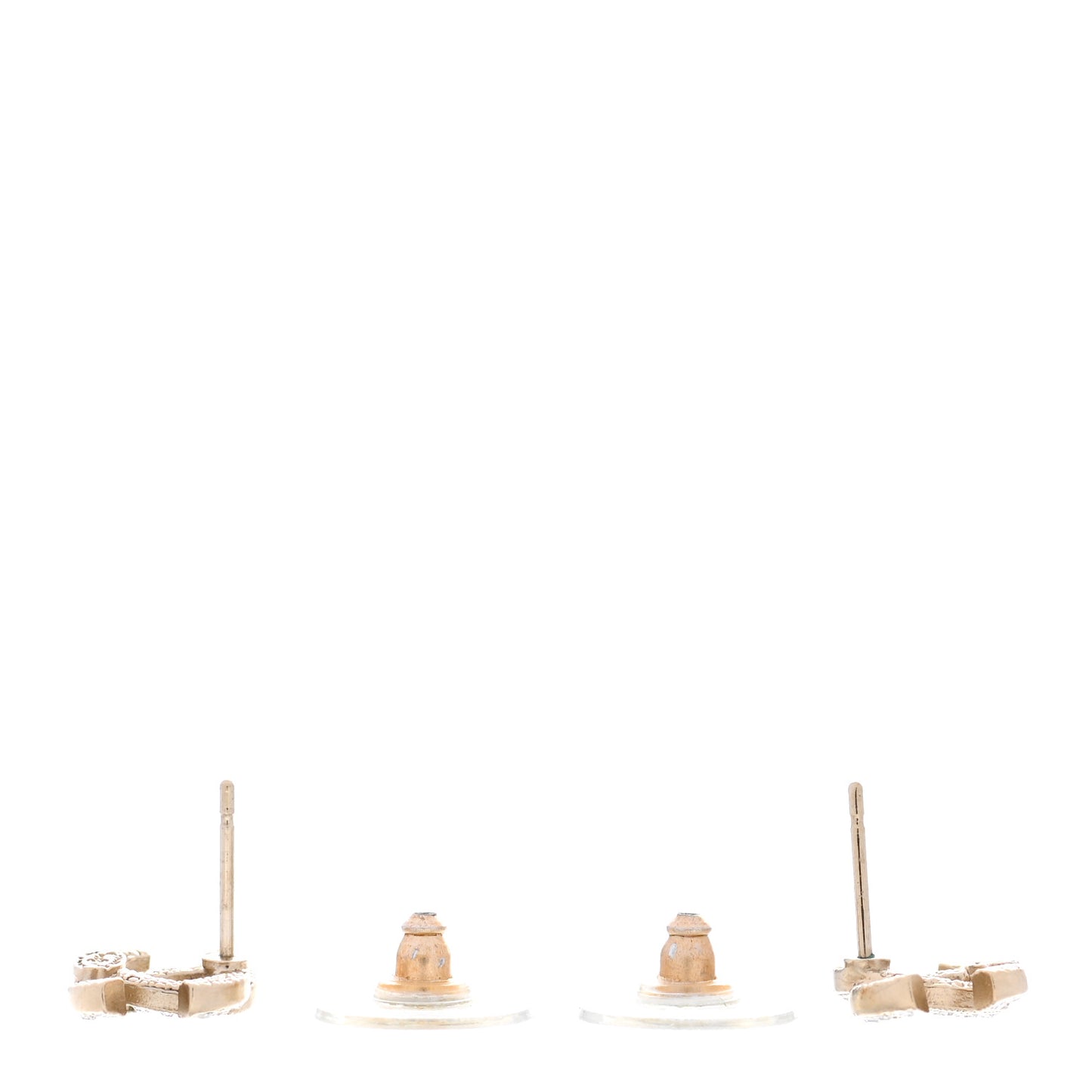 Crystal Mini CC Earrings Gold
