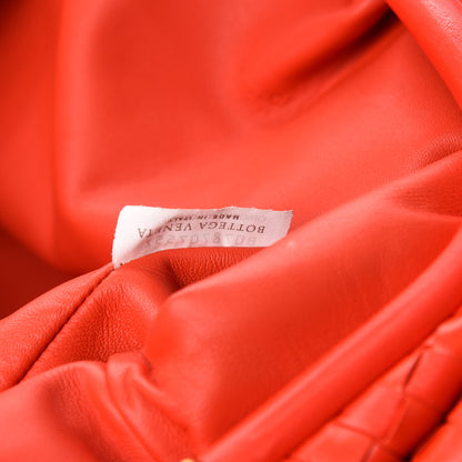 Bottega Veneta Nappa Maxi Intrecciato The Pouch Oversized Clutch Bright Red 9 of 11