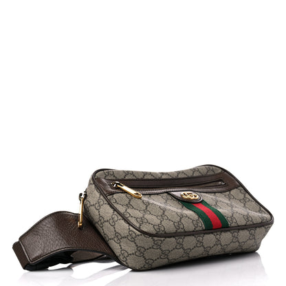 Gucci Soft GG Supreme Monogram Medium Ophidia Belt Bag Dark Brown 4 of 16