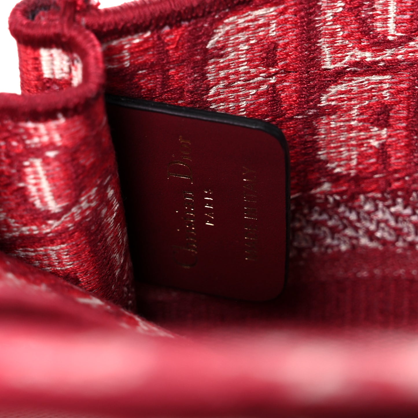 Oblique Mini Book Tote Red Multicolor