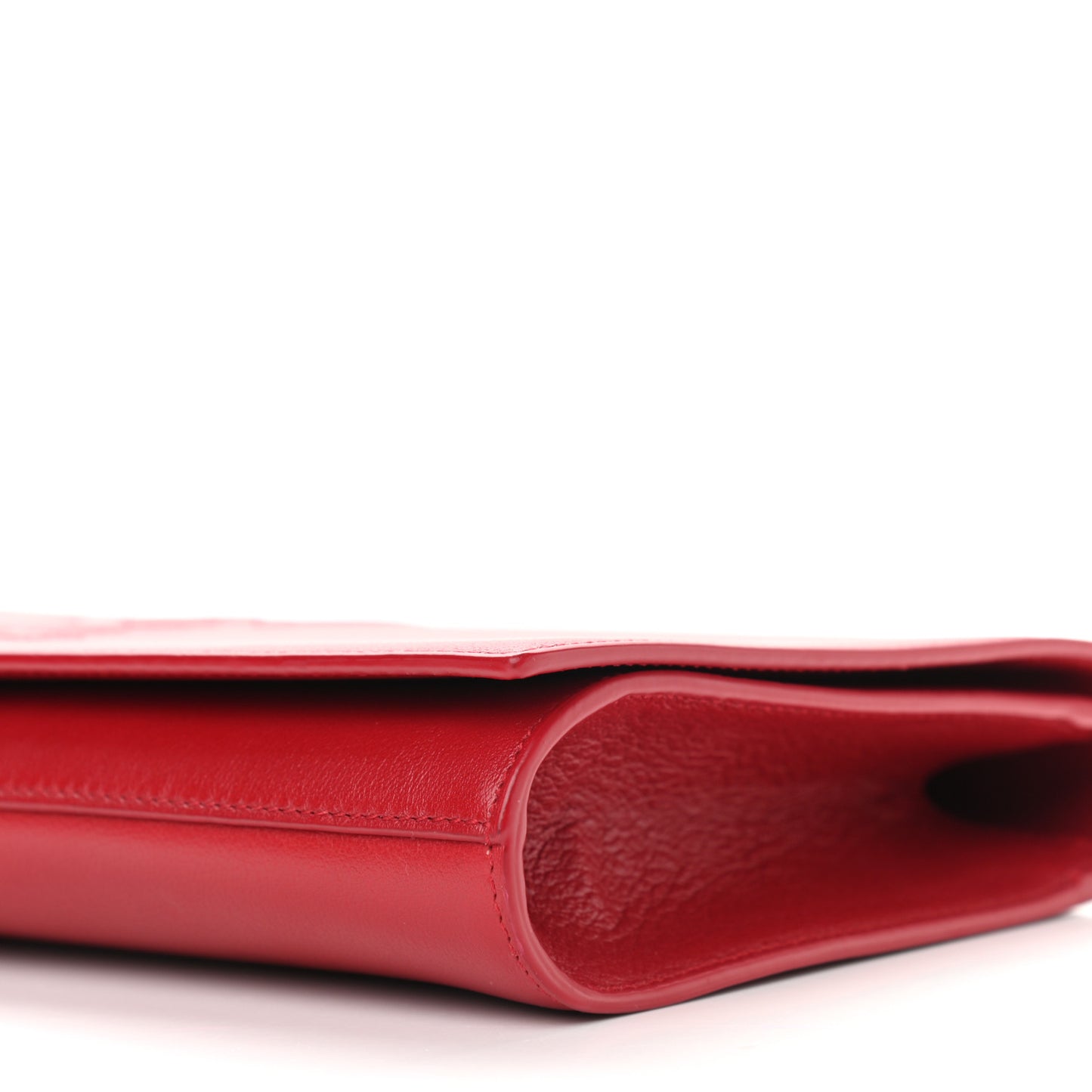 Calfskin Monogram Large Belle De Jour Clutch Red