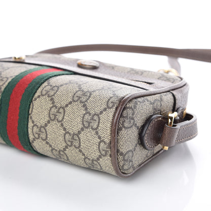 Gucci GG Supreme Monogram Web Mini Ophidia Shoulder Bag Brown 5 of 10