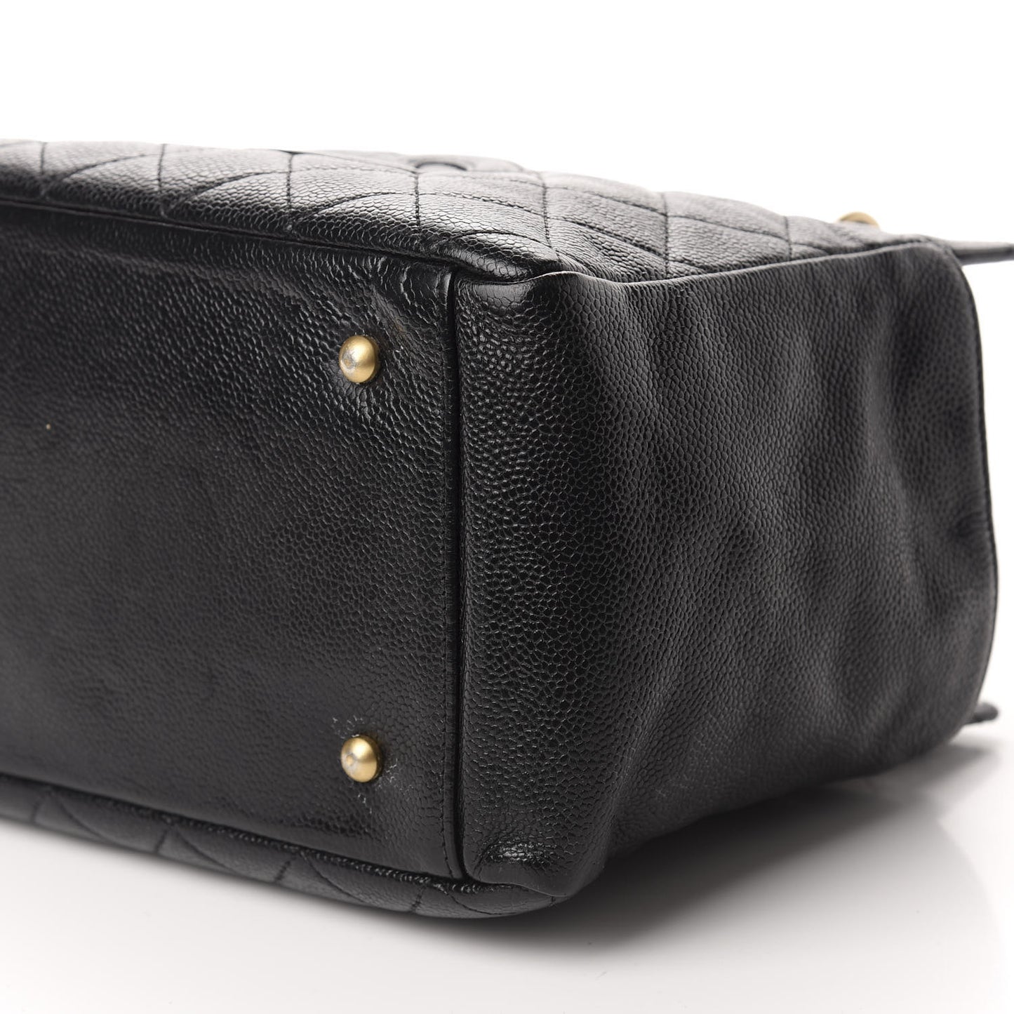 Caviar Quilted Petit Timeless Tote PTT Black