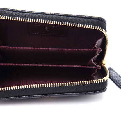 Chanel Caviar Quilted Zip Coin Purse Black 5 of 8