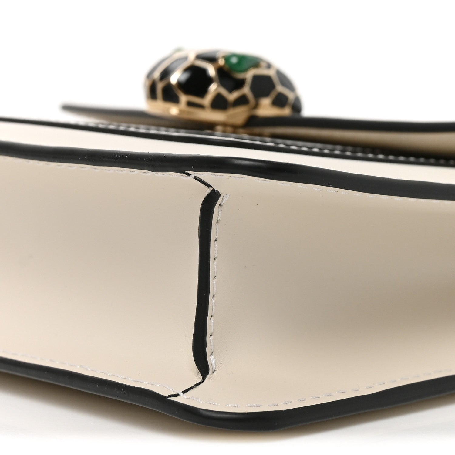 Bulgari Calfskin Small Serpenti Forever Crossbody Bag White Agate 9 of 9
