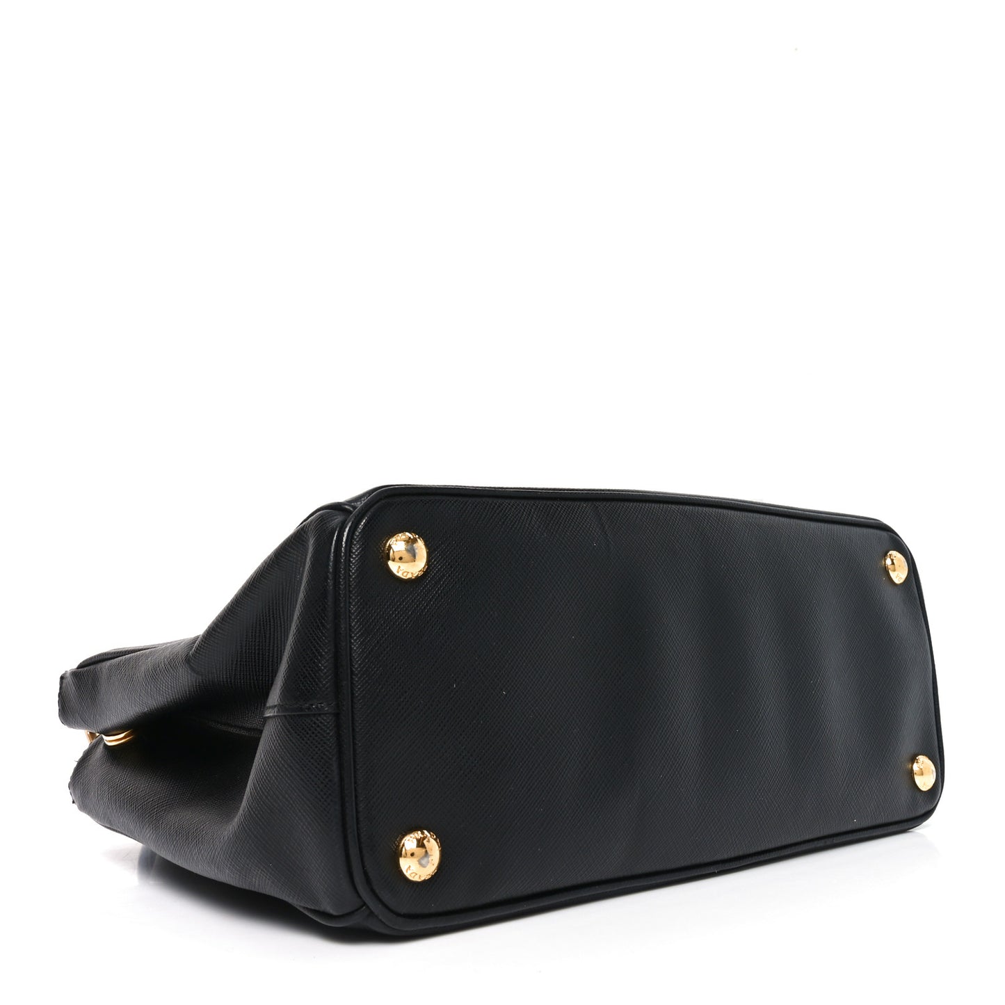 Saffiano Small Galleria Double Zip Tote Black