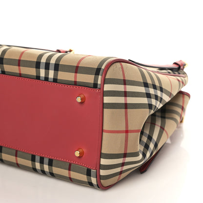 Burberry Horseferry Check Small Canterbury Tote Antique Rose 9 of 9