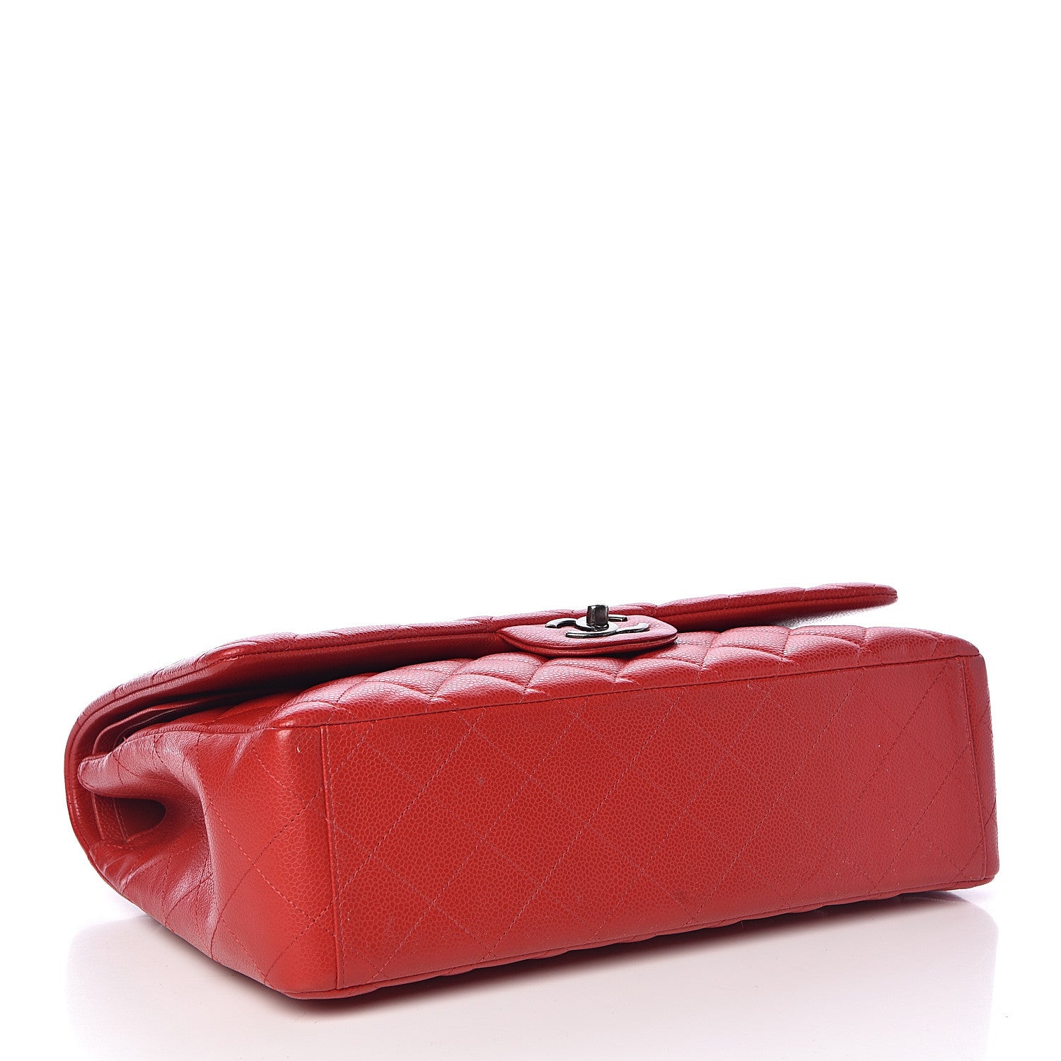 Chanel Caviar Quilted Maxi Double Flap Red 4 of 13