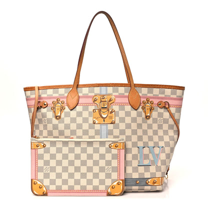 Louis Vuitton Damier Azur Summer Trunks Neo Neverfull MM 3 of 12