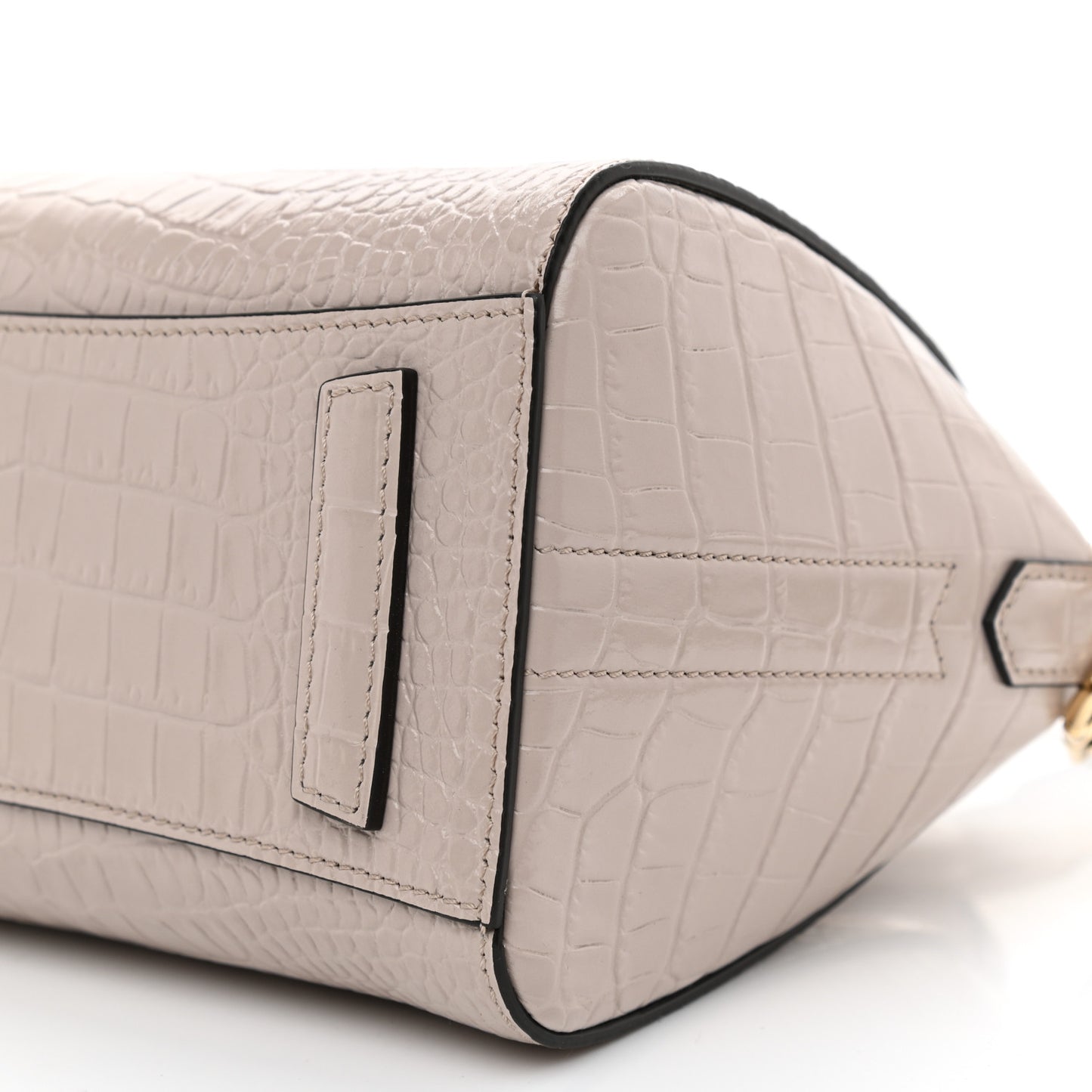 Calfskin Crocodile Embossed Mini Antigona Dune