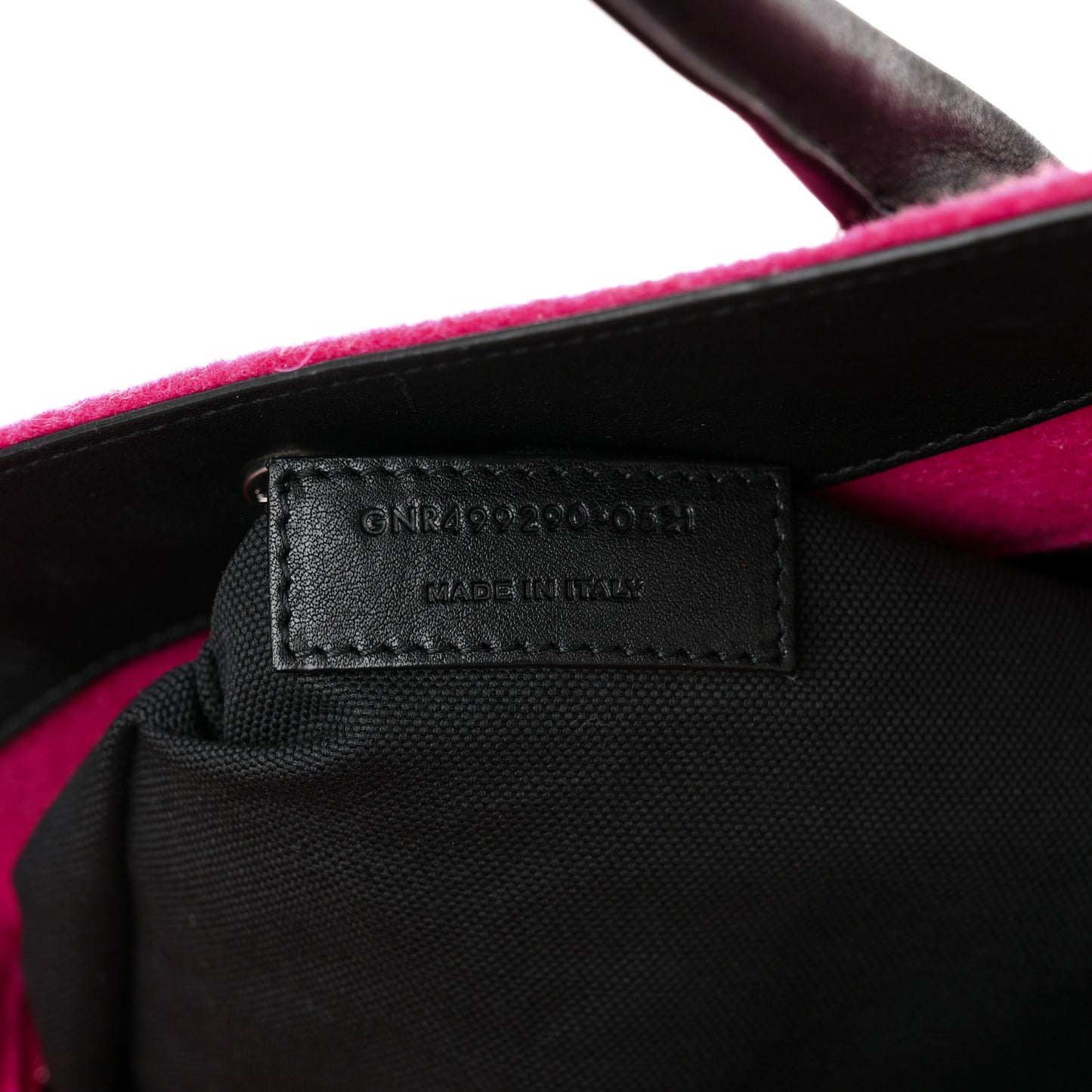 Wool Rive Gauche Tote Fuchsia