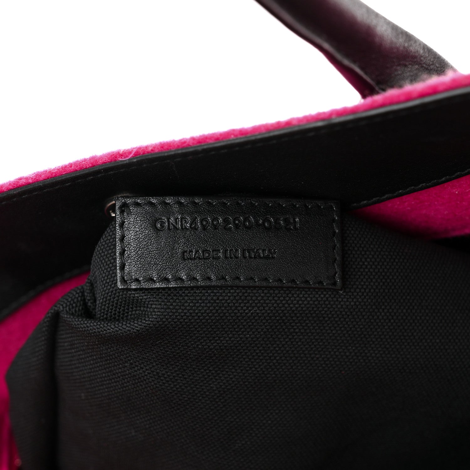 Saint Laurent Wool Rive Gauche Tote Fuchsia 7 of 12