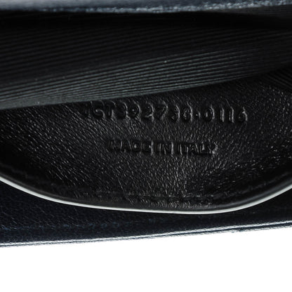 Saint Laurent Sheepskin Matelasse Chevron Monogram Large College Satchel Navy Blue 7 of 8
