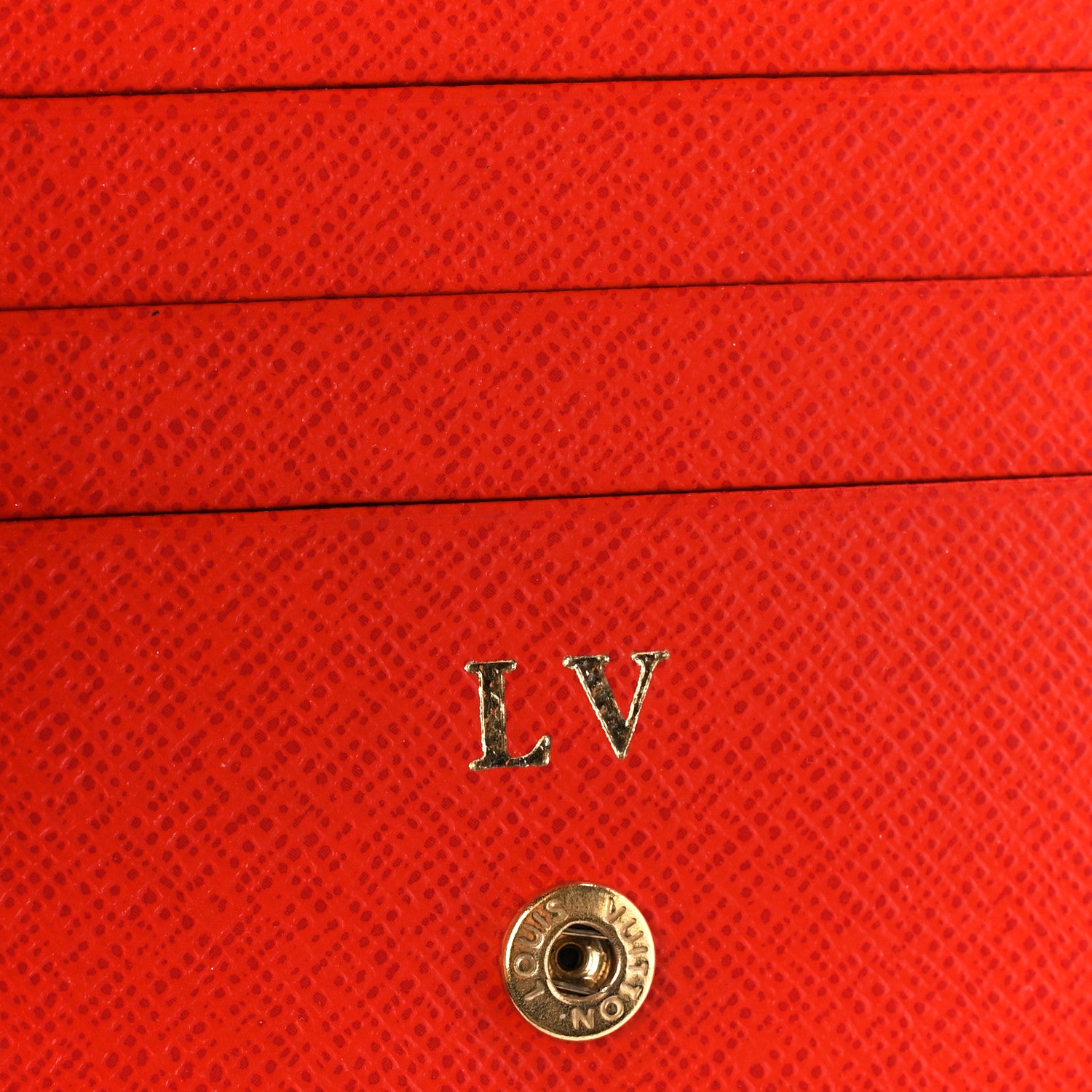 Louis Vuitton Monogram Insolite Coin Purse Wallet Red 8 of 11